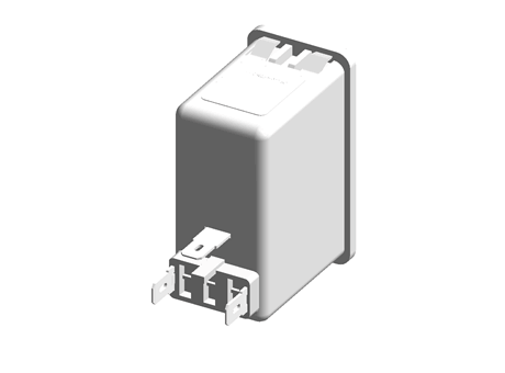 Schaffner,2A,250 V ac Male Snap-In IEC Filter 2 Pole FN286-2-06,Faston 2 Fuse