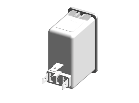 Schaffner,1A,250 V ac Male Snap-In IEC Filter 2 Pole FN285-1-06,Faston 1 Fuse