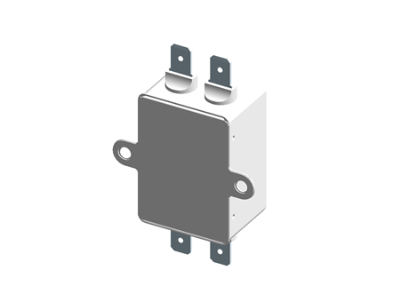 Schaffner FN332Z Series 6A 250 V ac 400Hz Flange Mount RFI Filter, with Tab Terminals