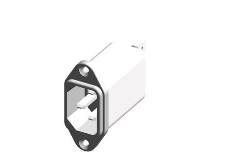 Schaffner,3A,250 V ac Male Panel Mount IEC Filter FN 9222-3/06,Faston None Fuse