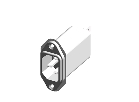 Schaffner,1A,250 V ac Male Panel Mount IEC Filter FN9222EU-1-06,Faston None Fuse