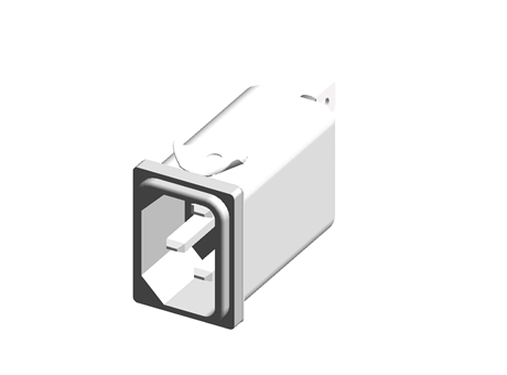 Schaffner,15A,250 V ac Male Snap-In IEC Inlet Filter FN9222SR-15-06,Faston