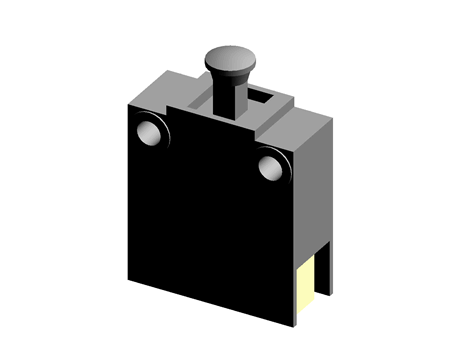 Door Interlock Micro Switch Plunger, SPDT-NO/NC 10 A @ 250 V ac, -25 → +85°C
