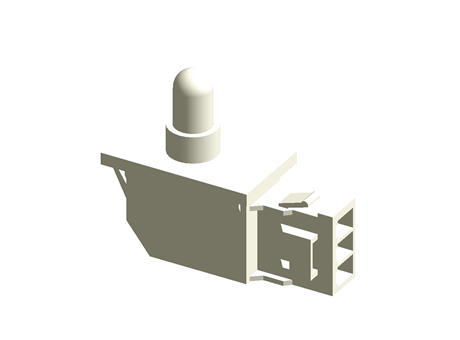 IP40 Door Interlock Micro Switch Plunger, SPST-NO 500 mA V ac @ 250, -30 → +60°C