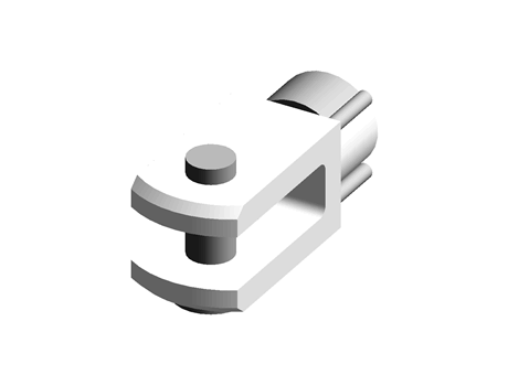 Igus GERMF Series Clevis, For Use With Pneumatic cylinder and linkage