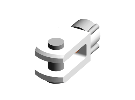 Igus GERMF Series Clevis, For Use With Pneumatic cylinder and linkage