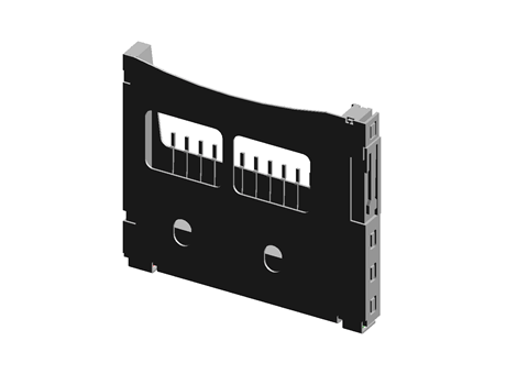 Connector,multipole,pcb,memory card,mini SD,normal mount,push-push