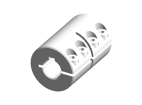 Ruland One Piece Rigid Shaft Coupling MCLC-12-12-F