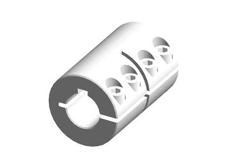 Ruland One Piece Rigid Shaft Coupling MCLC-20-20-SS