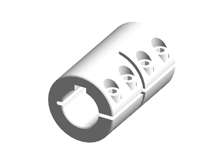 Ruland One Piece Rigid Shaft Coupling MCLC-25-25-F
