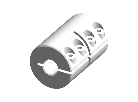 Ruland One Piece Rigid Shaft Coupling MCLX-10-10-A