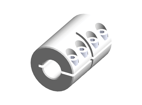 Ruland One Piece Rigid Shaft Coupling MCLX-12-12-SS