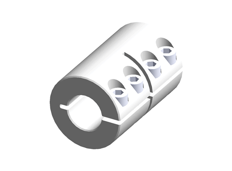 Ruland One Piece Rigid Shaft Coupling MCLX-20-20-F