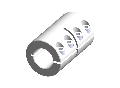 Ruland One Piece Rigid Shaft Coupling MCLX-25-25-F