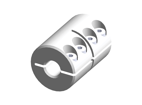 Ruland One Piece Rigid Shaft Coupling MCLX-5-5-A
