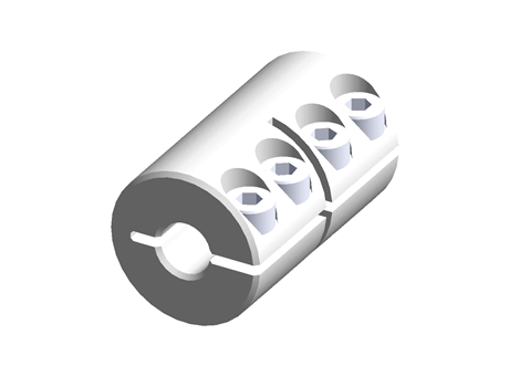 Ruland One Piece Rigid Shaft Coupling MCLX-6-6-A
