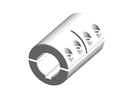 Ruland Two Piece Rigid Shaft Coupling MSPC-30-30-F