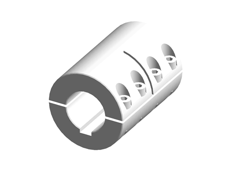 Ruland Two Piece Rigid Shaft Coupling MSPC-40-40-F