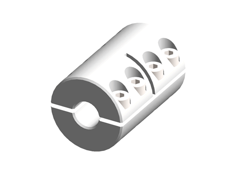 Ruland Two Piece Rigid Shaft Coupling MSPX-10-10-F
