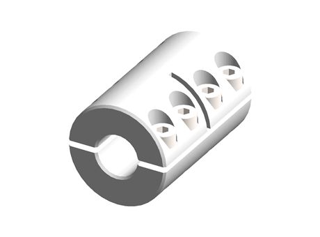 Ruland Two Piece Rigid Shaft Coupling MSPX-12-12-F