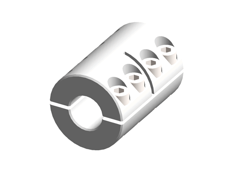 Ruland Two Piece Rigid Shaft Coupling MSPX-15-15-F