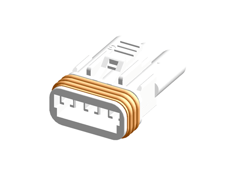 3 pin receptacle (white)