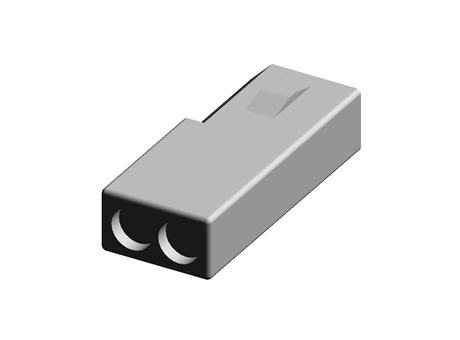 ECONOLATCH 2CKT RECEPTACLE HSG-SR
