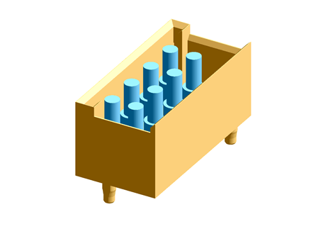 Connector backplane module 8-pin