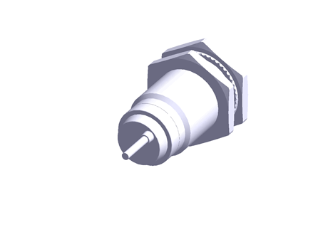 Induction Sensor Cad RS Group - Free CAD models - Telemecanique Sensors Inductive Barrel ...