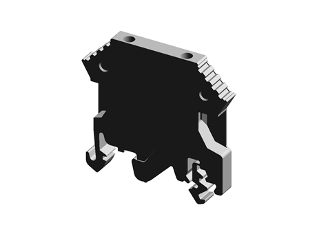 2.5MM DIN RAIL TERMINAL WHITE