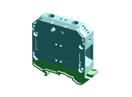 50MM DIN RAIL TERMINAL, ENCLOSED