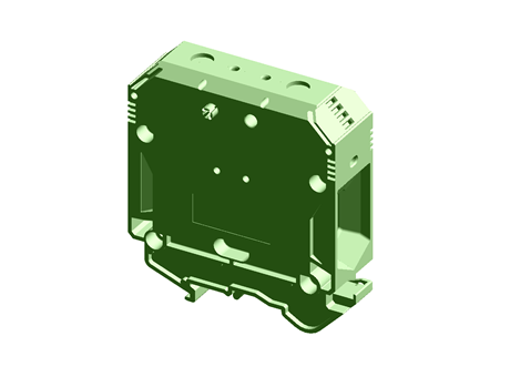 95MM DIN RAIL TERMINAL, ENCLOSED