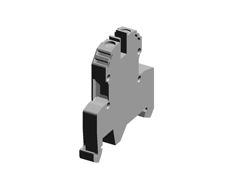 1.5/4MM BLUE DIN RAIL MOUNT TERMINAL,34A