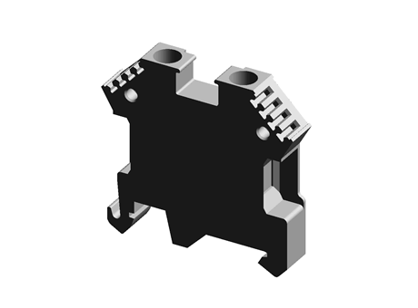 6/10MM BEIGE DIN RAIL MOUNT TERMINAL,55A