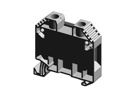 16MM SCREW FEED-THROUGH TERMINAL, BLUE