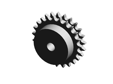 DUPLEX SPROCKET WITH SINGLE HUB AND ROUG