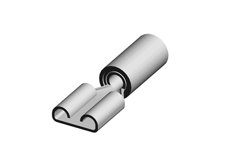 TE Connectivity PIDG FASTON .250 系列 绝缘 压接插座 9-160313-2, 6.35 x 0.81mm, 镀锡触芯