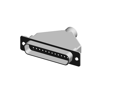 AMPLIMITE HDP-20 cable Plug+Shield 25P