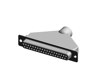 AMPLIMITE HDP-20 Receptacle+Shield 37P