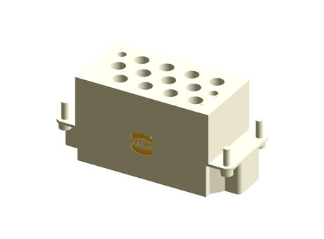 Connector, Male Insert, 12 Contacts