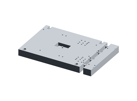 Base plate, for setting up contactor ass