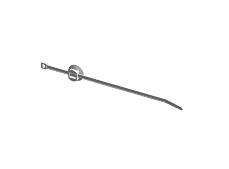 HellermannTyton T30RFT5 Series, Black Nylon 66 Cable Tie Assemblies150mm x 3.5mm