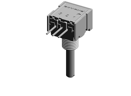 1/2in sq 1W cermet pot, 10K linear 3mm