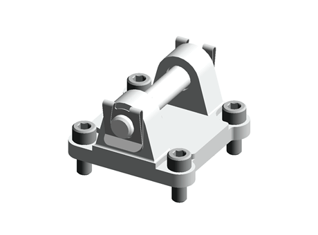 Coated Aluminium Swivel Flange, 80mm