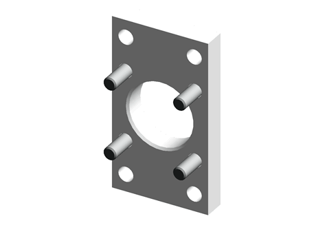FNC-32 Cylinder Flange mounting
