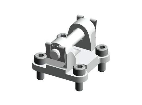 Coated Aluminium Swivel Flange, 50mm