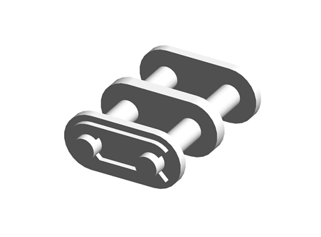 DUPLEX CONNECTING CHAIN LINK, EUROPEAN S