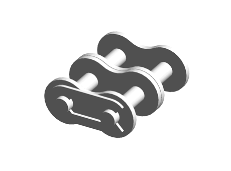 DUPLEX CONNECTING CHAIN LINK, EUROPEAN S