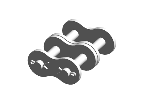 DUPLEX CONNECTING CHAIN LINK, ANSI