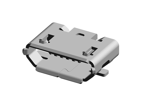 Molex 直角 母座 微型 USB 连接器, B型 v2.0, 30 V 交流, 1A 47352